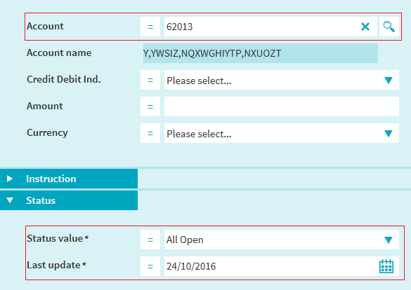 Cash Instruction Query by Acount picture