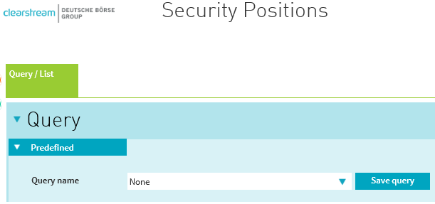 Security Position Saved Query picture